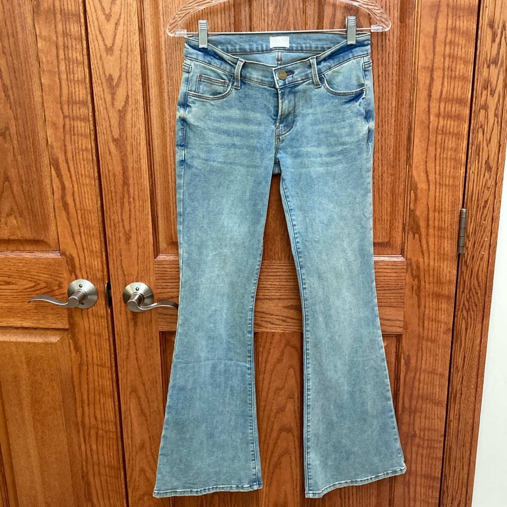 Simple society Flare back pocket flap jeans, size 1/25